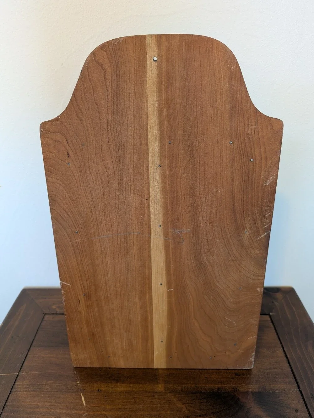Vintage, solid wood, hanging curio cabinet
